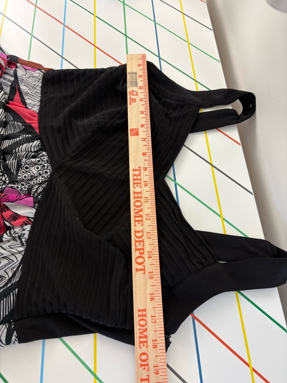 Lane Bryant Black Tank Dress with Pink & White Floral Skirt 14/16 - Picture 10 of 10